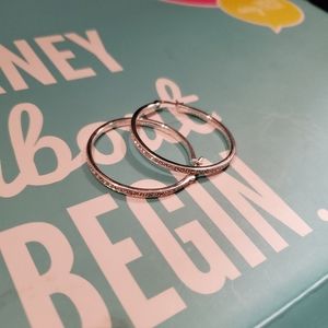 Origami Owl crystal hoop earrings